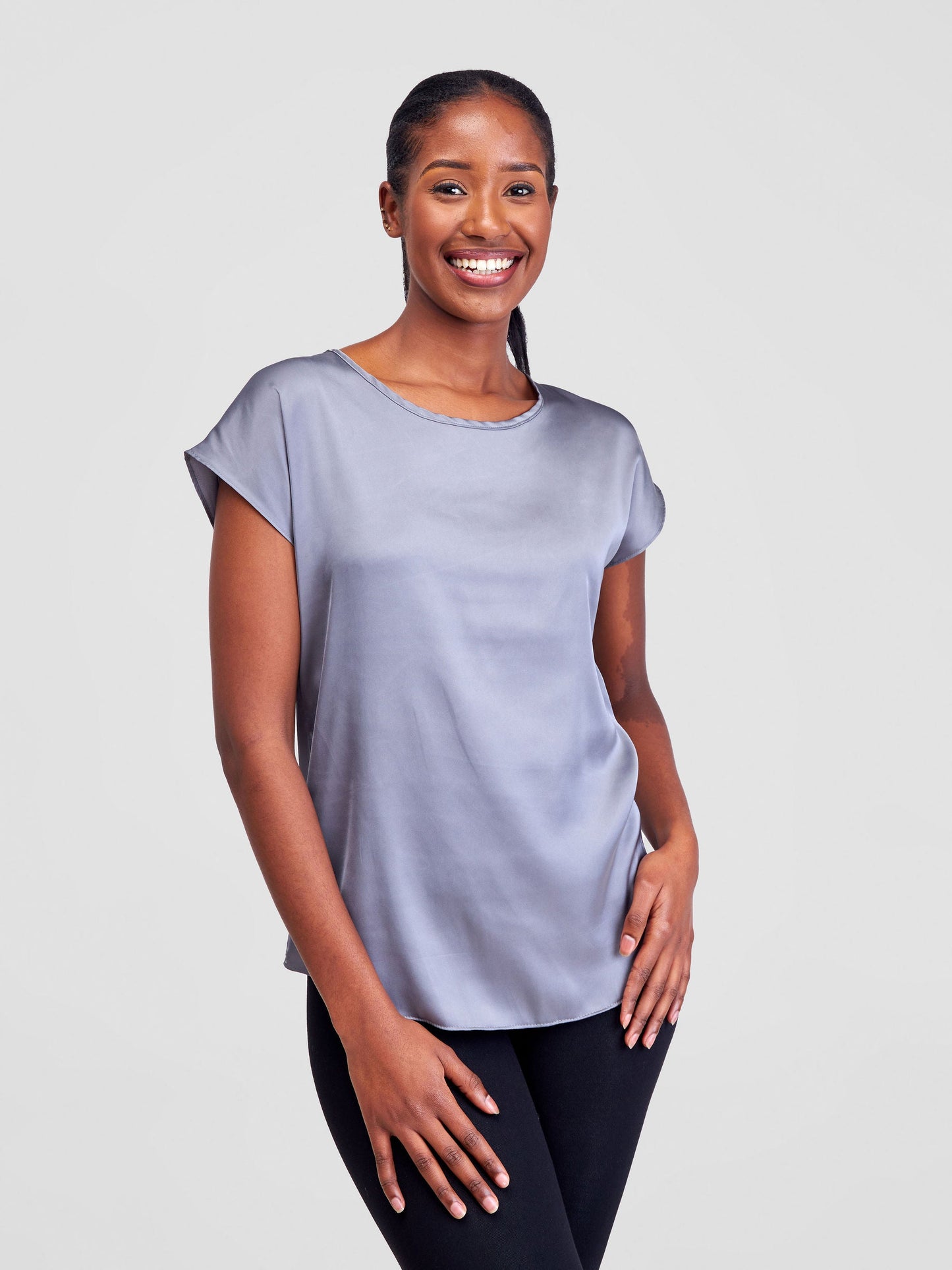 Vivo Thando Drop Shoulder Top - Grey