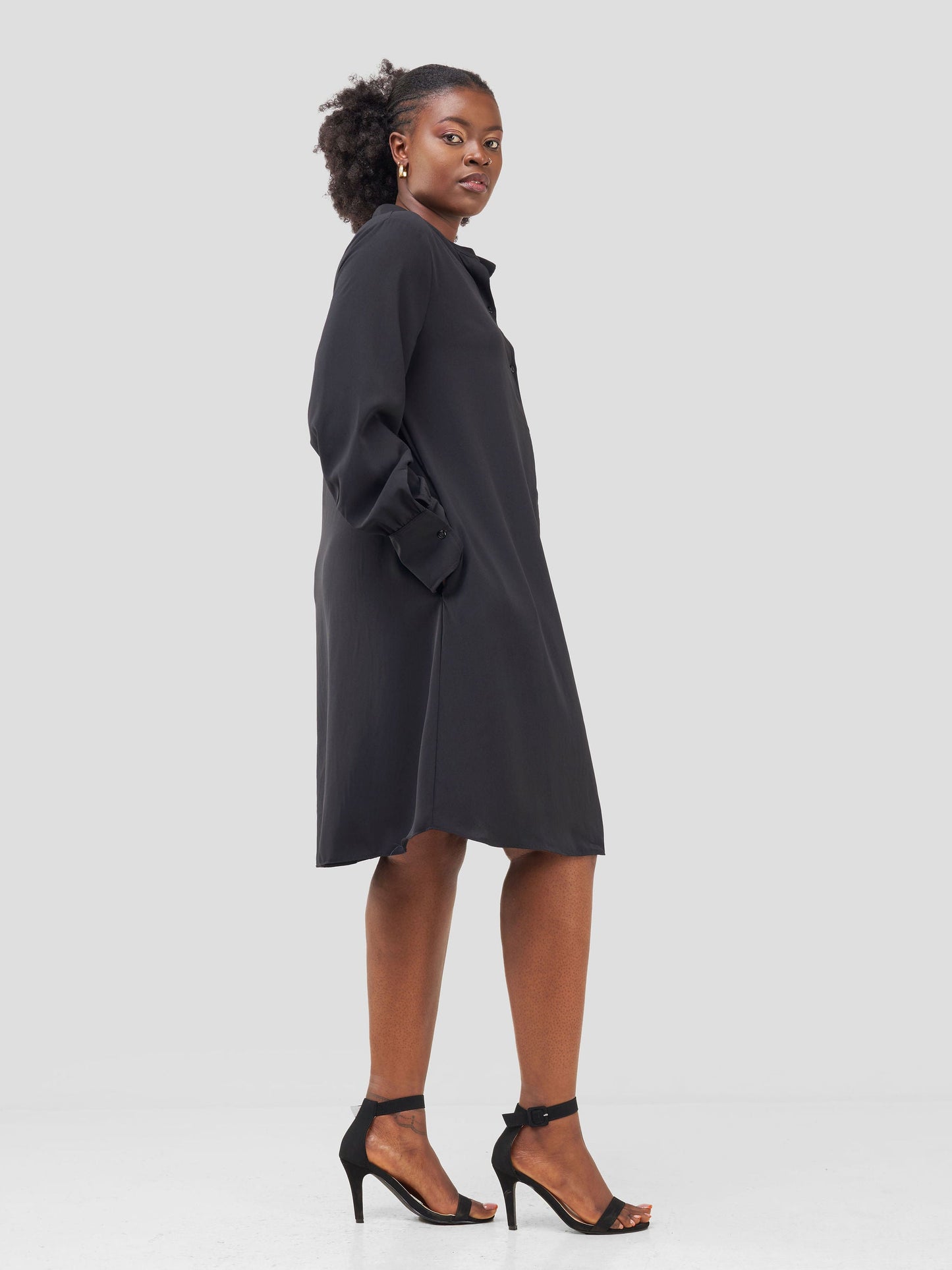 Vivo Jasiri Tent Shirt Dress - Black