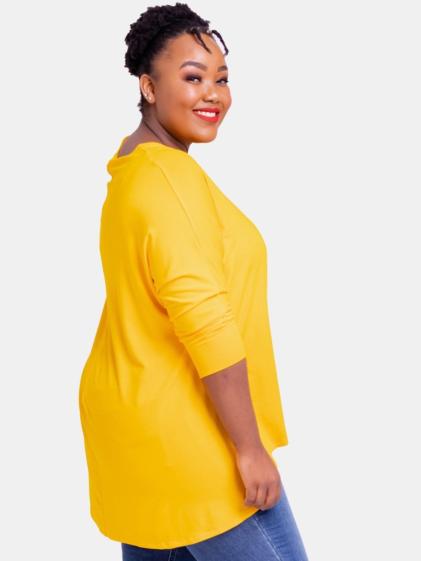 Vivo Basic EW Loose Top - Yellow - Shop Zetu Kenya