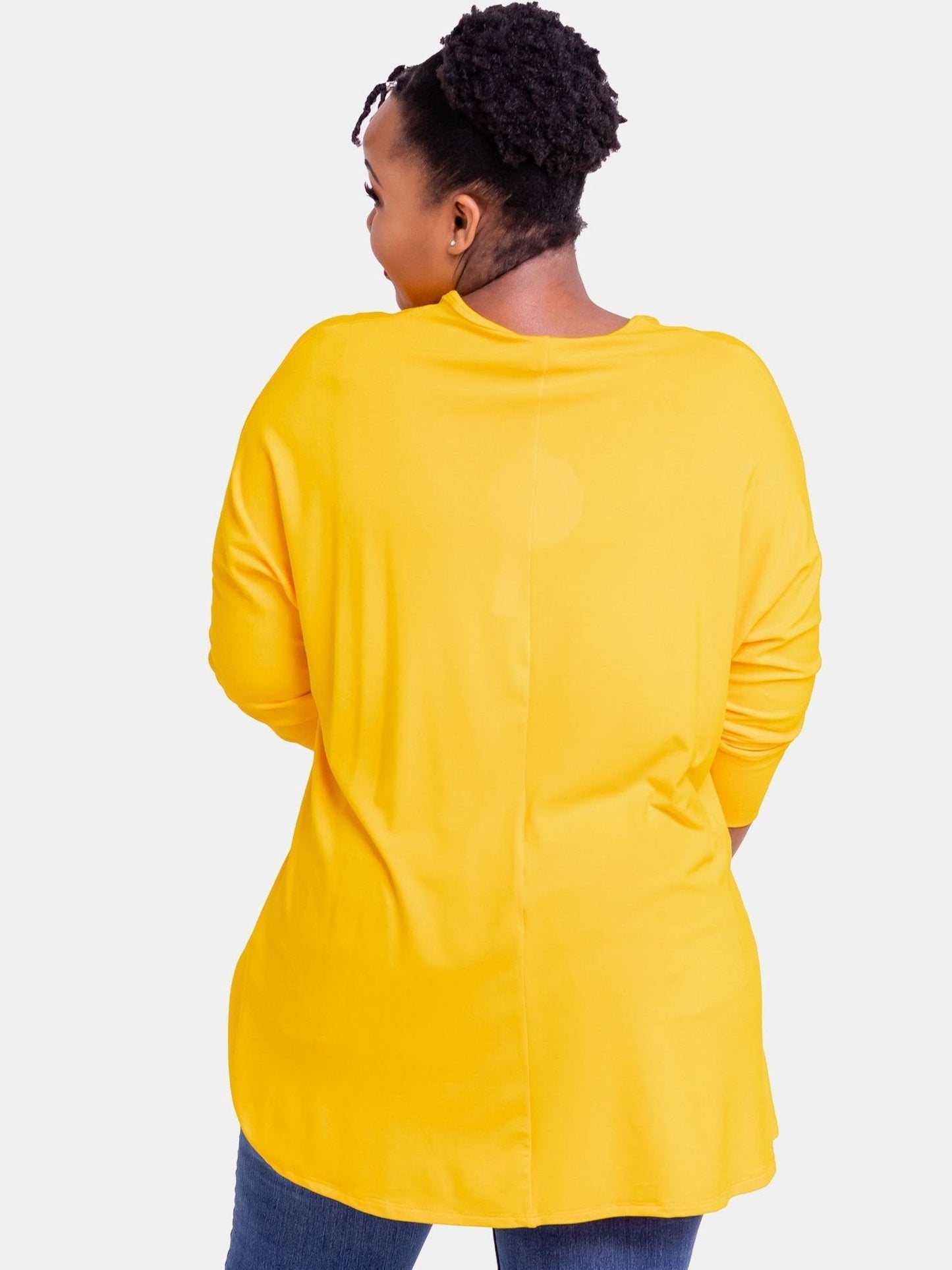 Vivo Basic EW Loose Top - Yellow - Shop Zetu Kenya