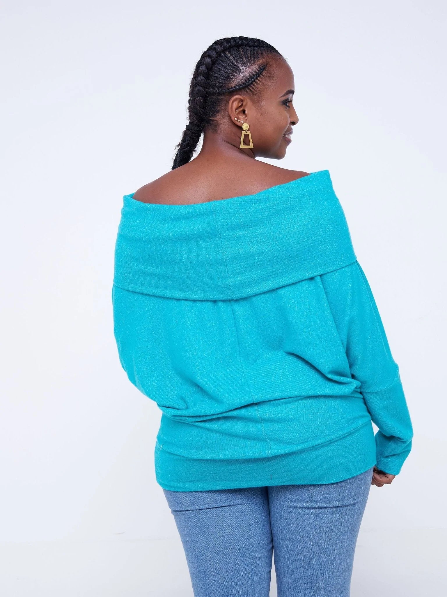 Vivo Dalia Off Shoulder Dolman Top - Sea Green - Shop Zetu Kenya