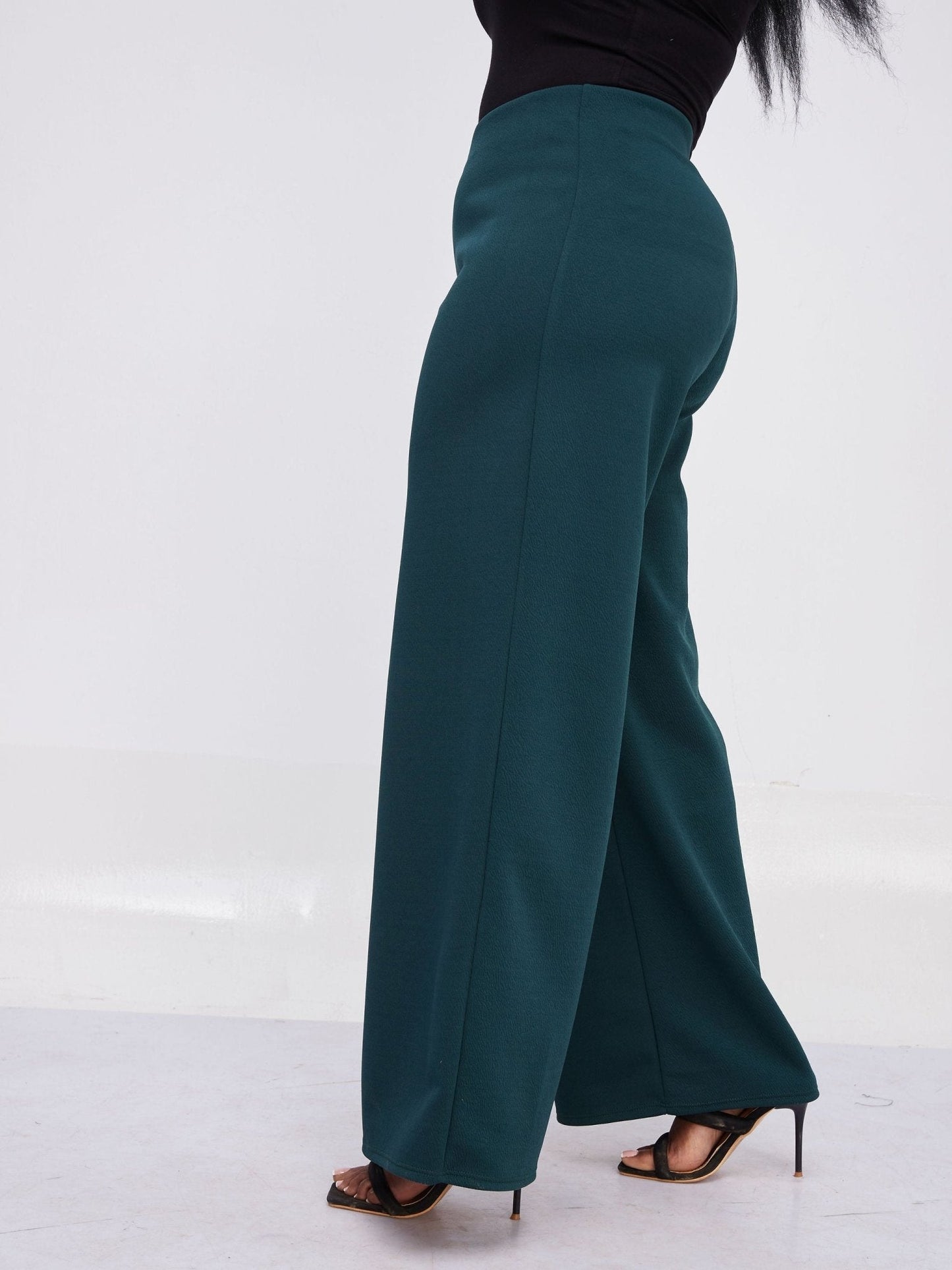 Vivo Hema Wide Leg Pants - Dark Green - Shop Zetu Kenya