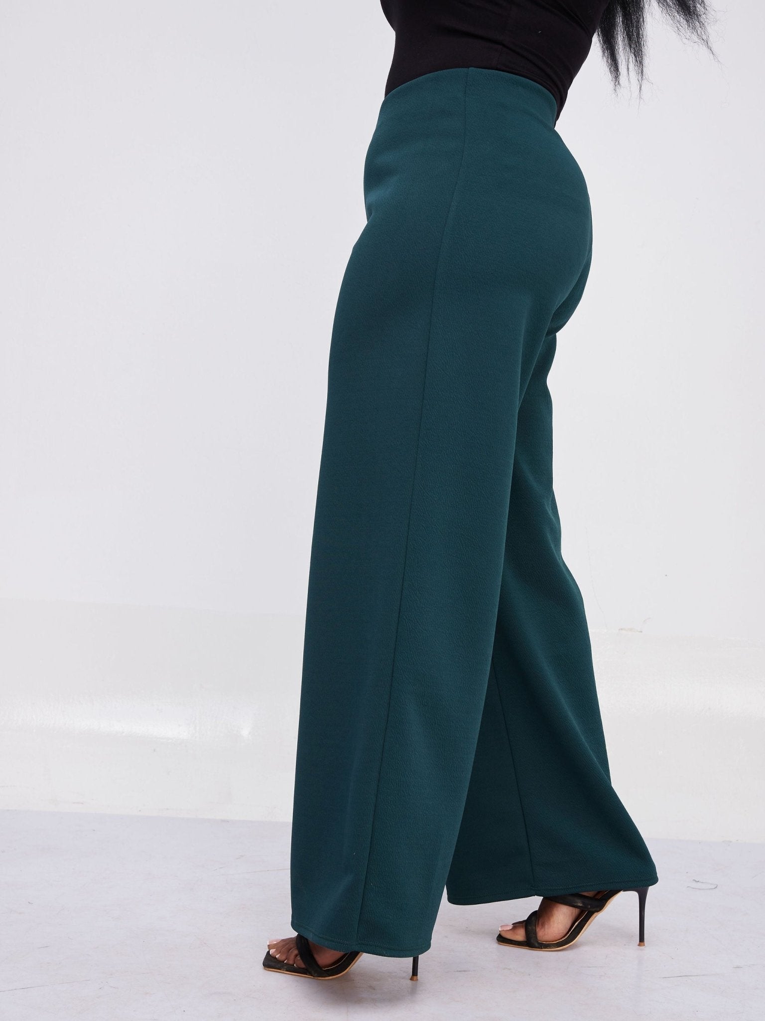 Vivo Hema Wide Leg Pants - Dark Green - Shop Zetu Kenya