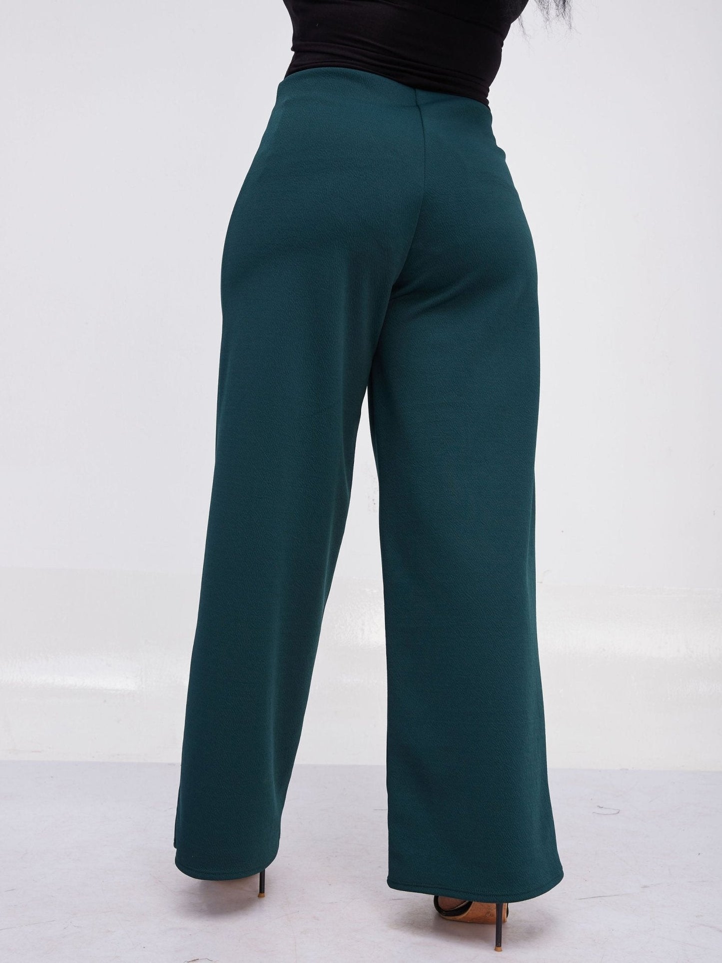 Vivo Hema Wide Leg Pants - Dark Green - Shop Zetu Kenya