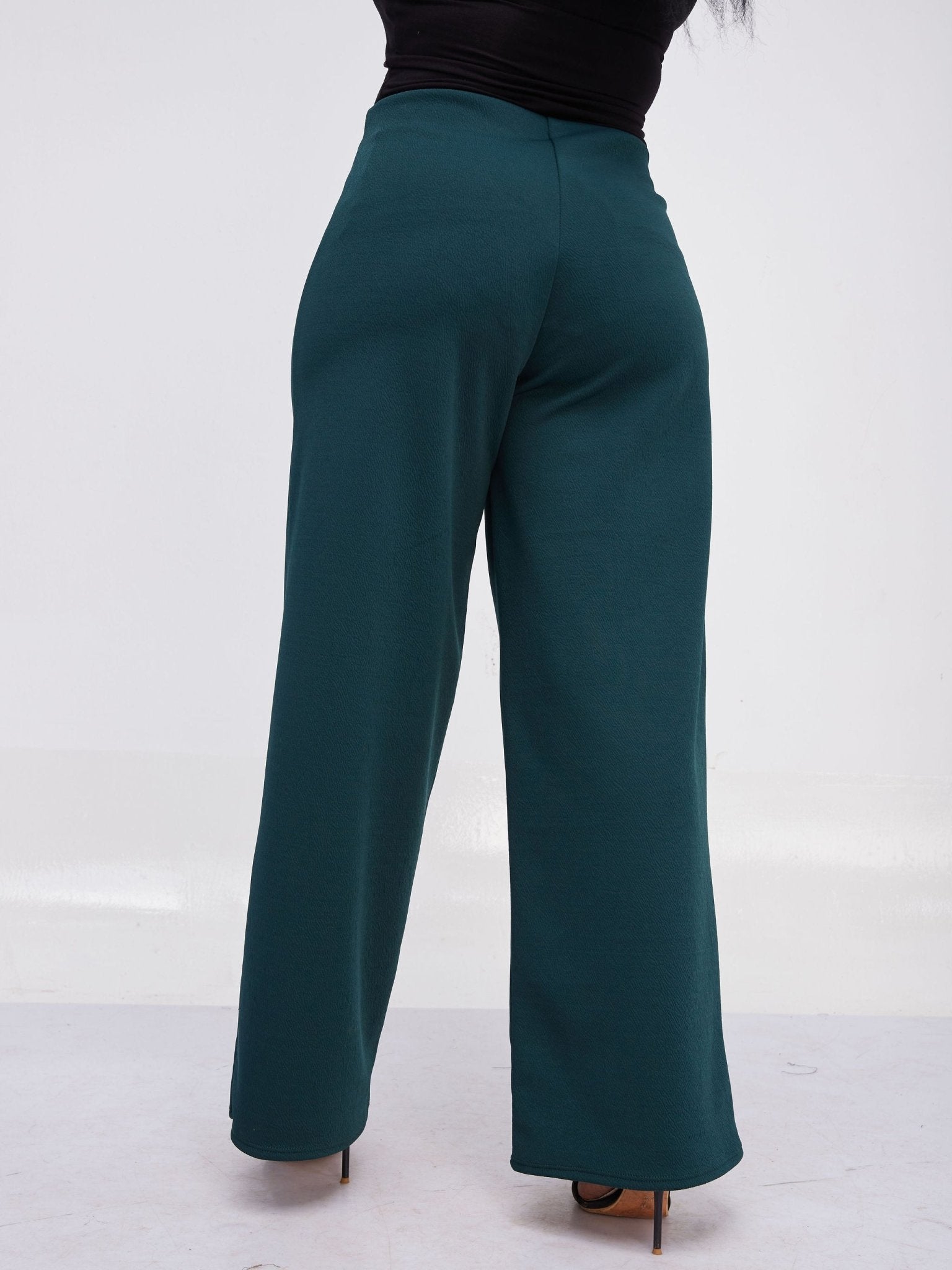 Vivo Hema Wide Leg Pants - Dark Green - Shop Zetu Kenya