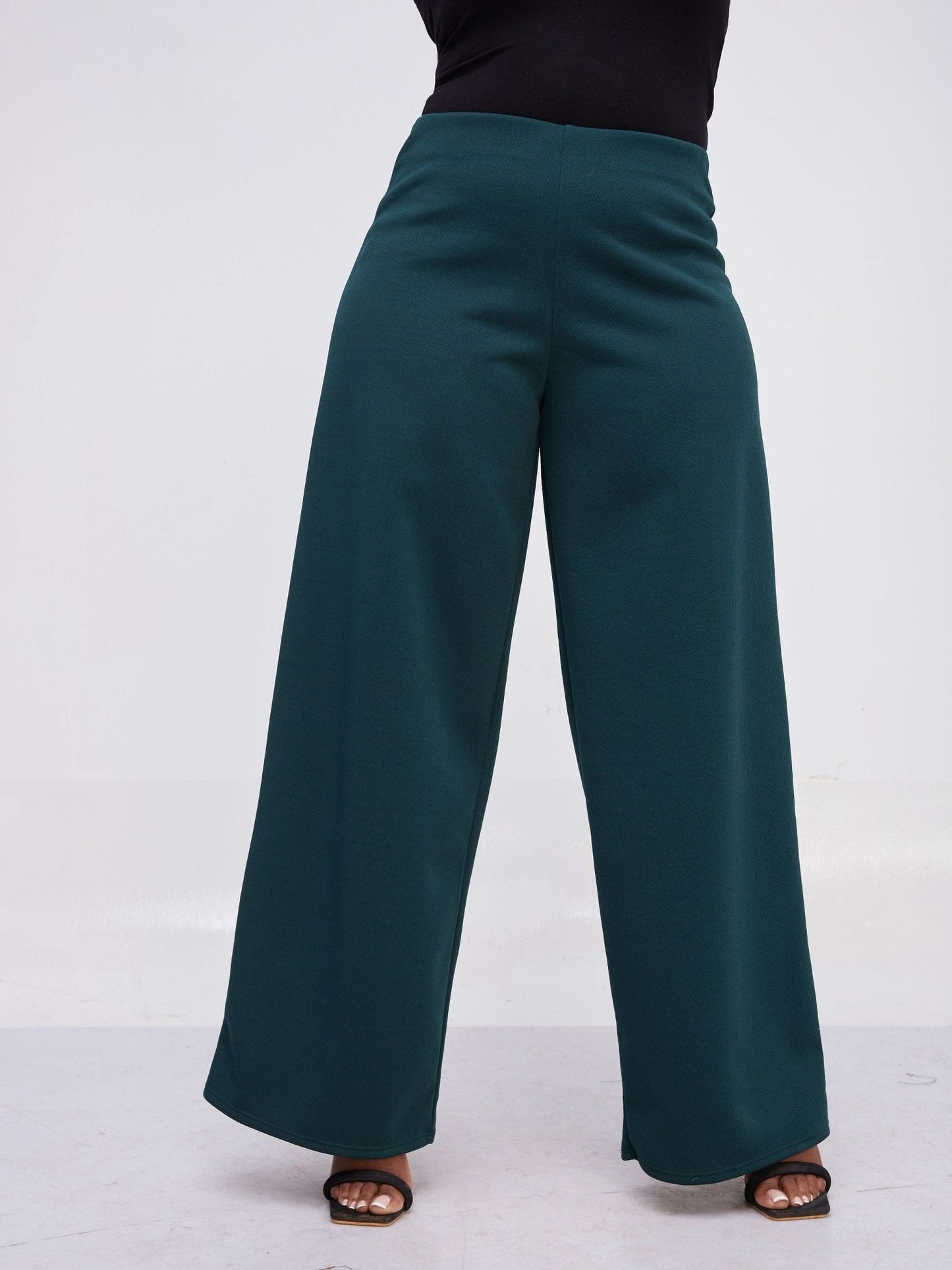Vivo Hema Wide Leg Pants - Dark Green - Shop Zetu Kenya