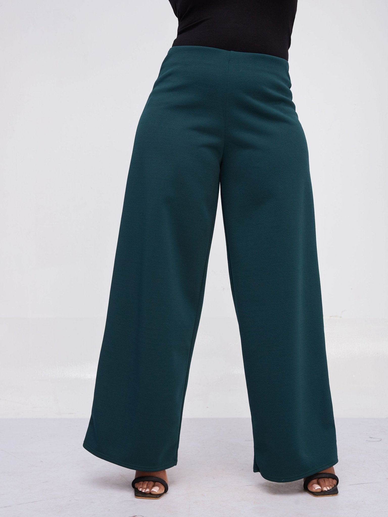Vivo Hema Wide Leg Pants - Dark Green - Shop Zetu Kenya