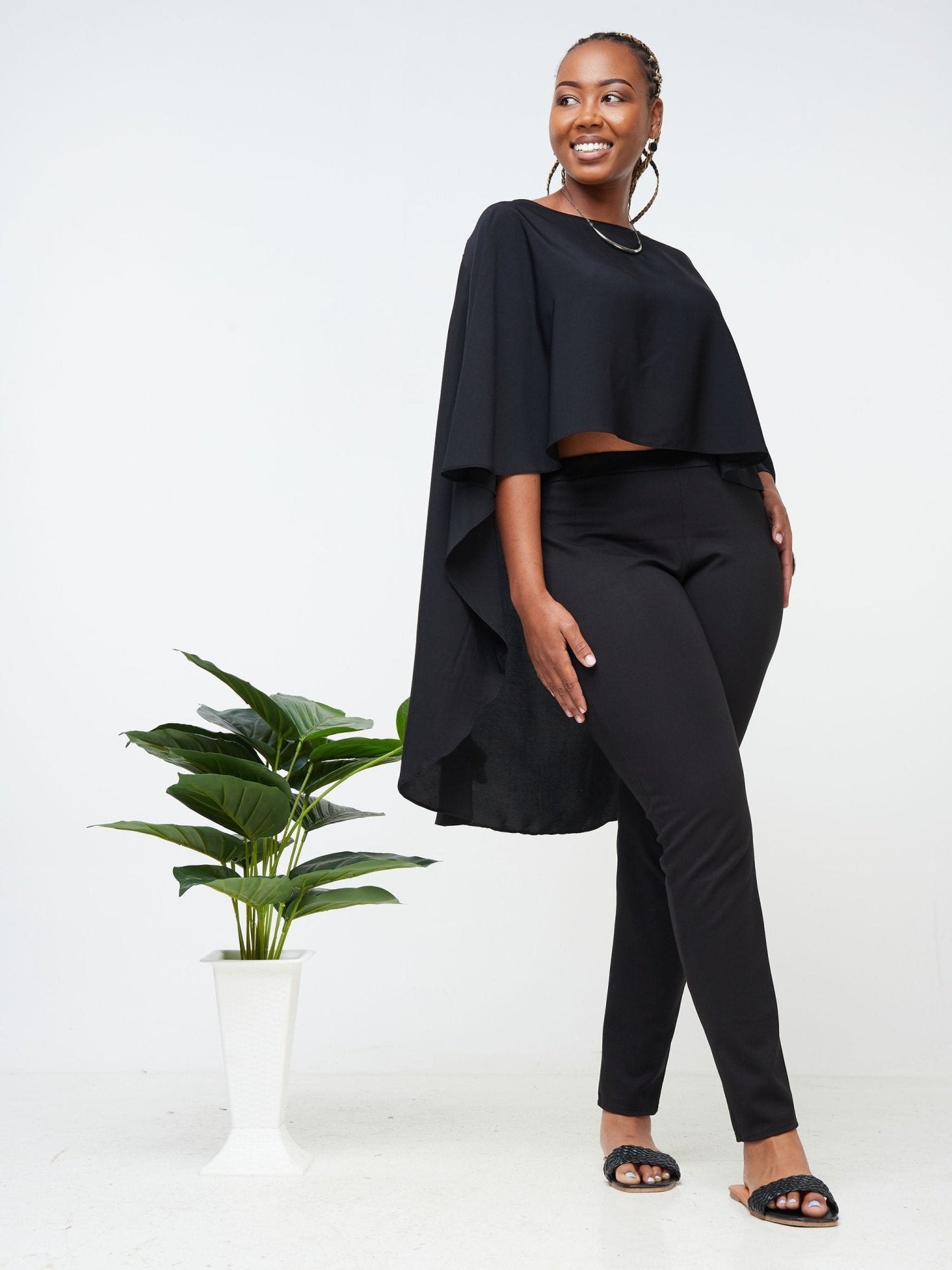 Vivo Sana Cape Top - Black - Shop Zetu Kenya