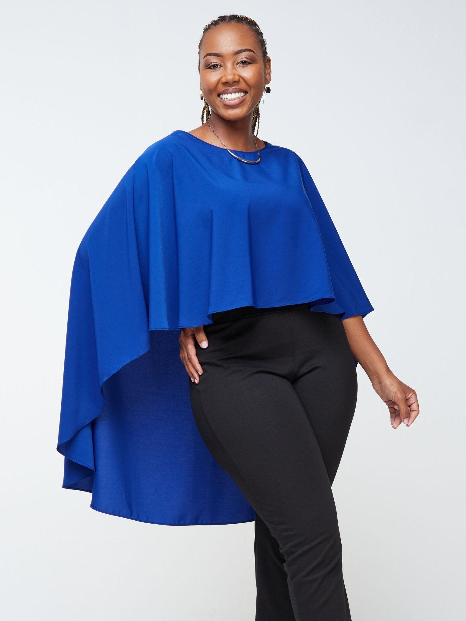 Vivo Sana Cape Top - Royal Blue - Shop Zetu Kenya